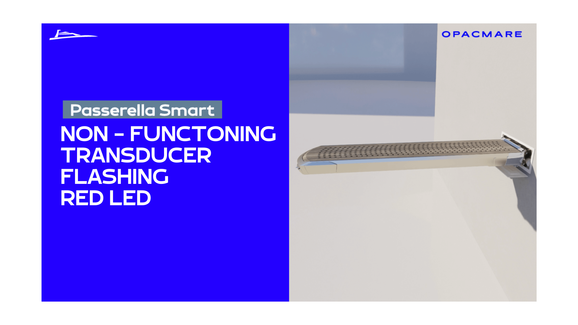 NON FUNCTIONING TRANSDUCER - FLASHING RED LED